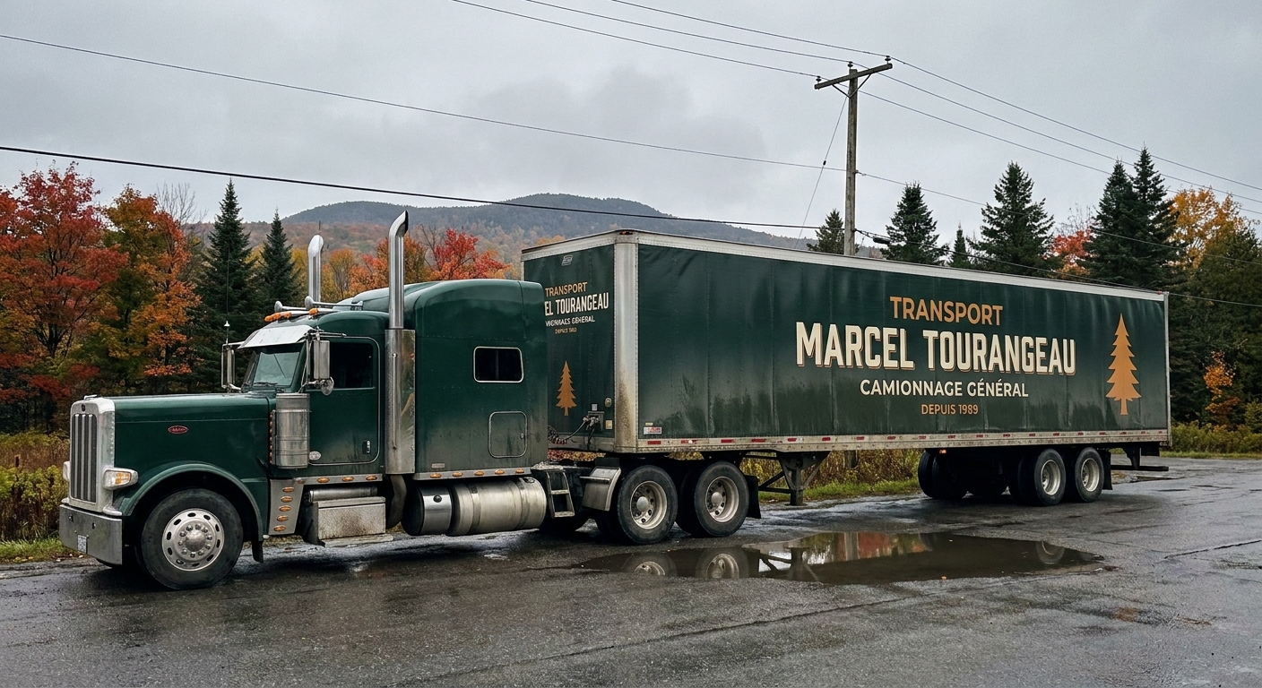 Semi-remorque fourgon Transport Marcel Tourangeau